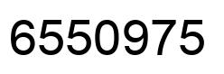 Number 6550975 black image