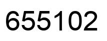Number 655102 black image
