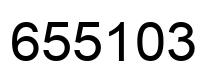 Number 655103 black image