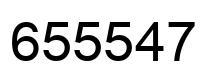 Number 655547 black image
