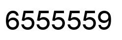 Número 6555559 imagen negro