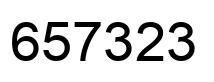 Número 657323 imagen negro