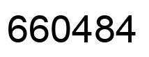 Number 660484 black image