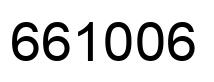 Número 661006 imagen negro