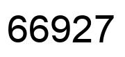 Número 66927 imagen negro