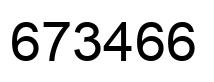 Number 673466 black image