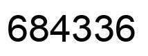 Number 684336 black image