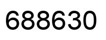 Number 688630 black image