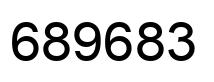 Number 689683 black image