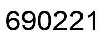 Number 690221 black image