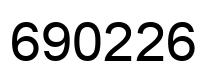 Number 690226 black image