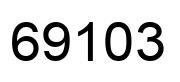 Número 69103 imagen negro