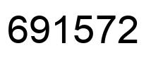 Number 691572 black image