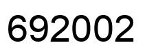 Número 692002 imagen negro