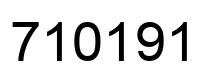 Number 710191 black image