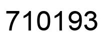 Number 710193 black image