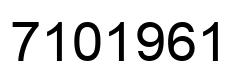 Número 7101961 imagen negro