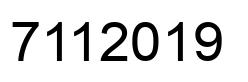 Número 7112019 imagen negro