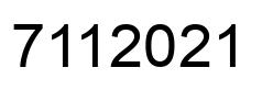 Número 7112021 imagen negro
