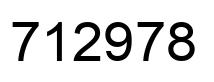 Número 712978 imagen negro