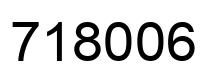 Number 718006 black image