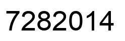 Number 7282014 black image