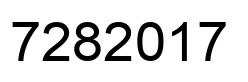 Number 7282017 black image