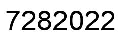 Number 7282022 black image
