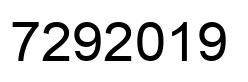 Number 7292019 black image