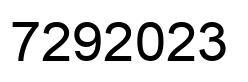 Number 7292023 black image