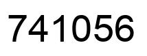 Number 741056 black image