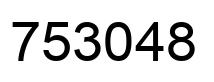 Number 753048 black image