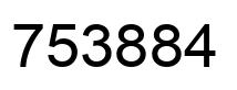 Number 753884 black image