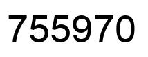 Número 755970 imagen negro