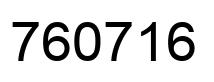 Número 760716 imagen negro