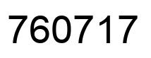 Number 760717 black image