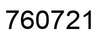 Number 760721 black image