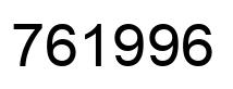 Number 761996 black image