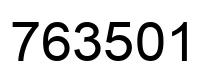 Number 763501 black image