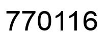 Número 770116 imagen negro
