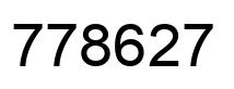 Número 778627 imagen negro