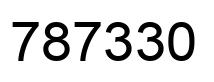 Número 787330 imagen negro