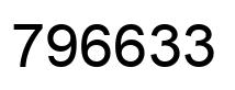 Number 796633 black image