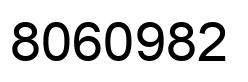 Number 8060982 black image