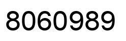 Number 8060989 black image