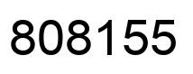 Número 808155 imagen negro