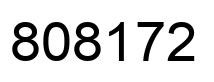 Number 808172 black image
