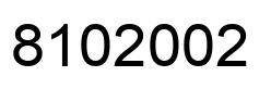Number 8102002 black image