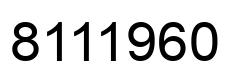 Número 8111960 imagen negro