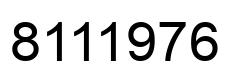 Número 8111976 imagen negro